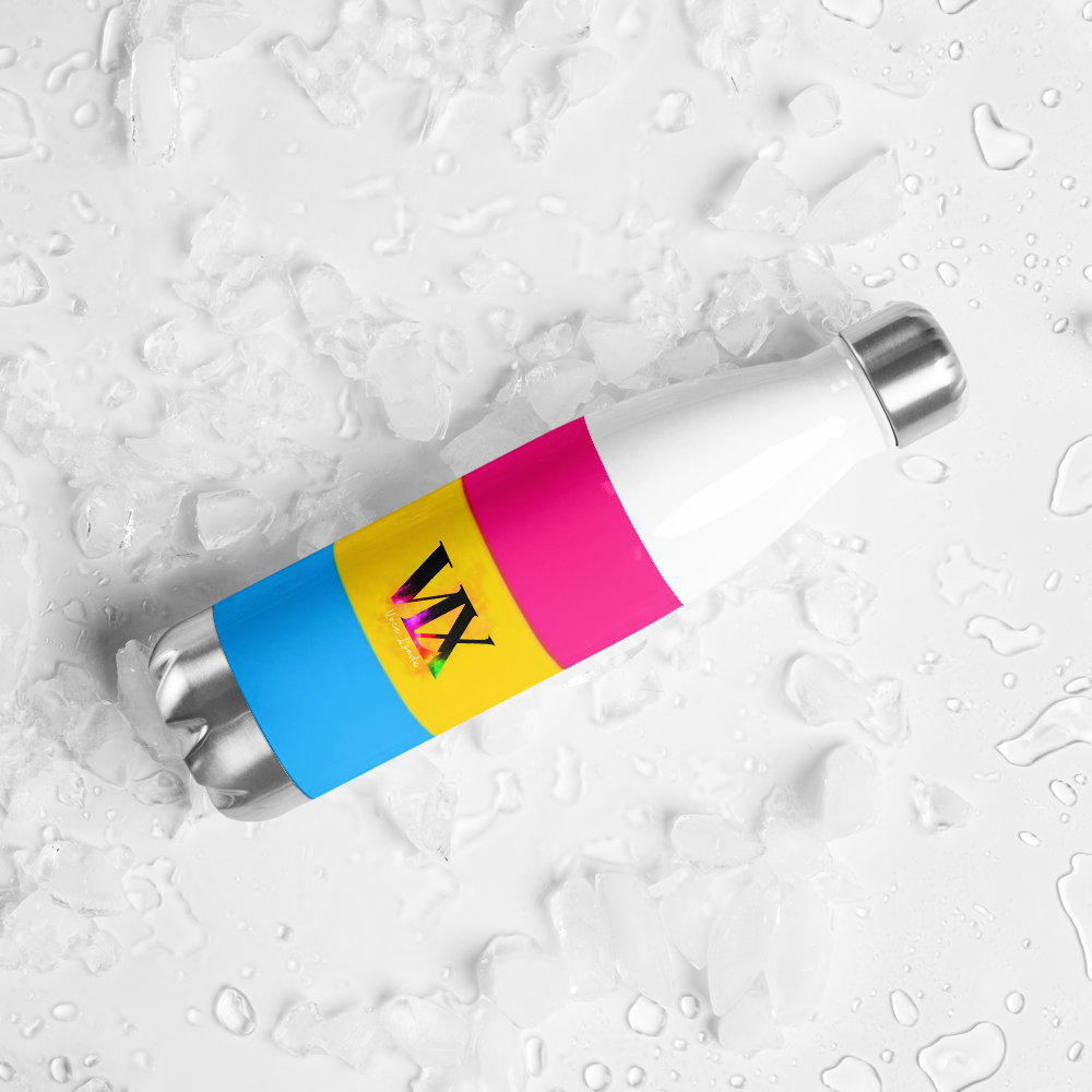 Garrafa de água de aço inoxidável Bandeira Pansexual
