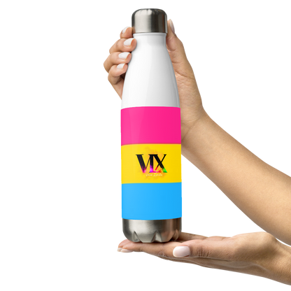 Garrafa de água de aço inoxidável Bandeira Pansexual