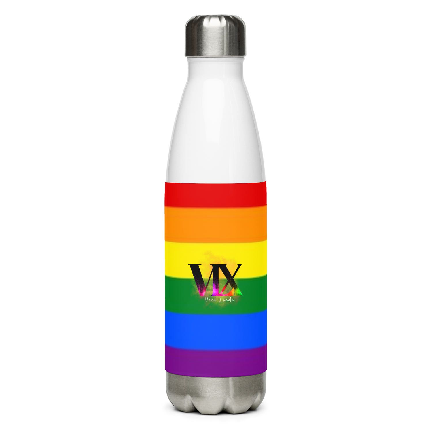 Botella de Agua de Acero Inoxidable LGBTQIA+ 6 colores