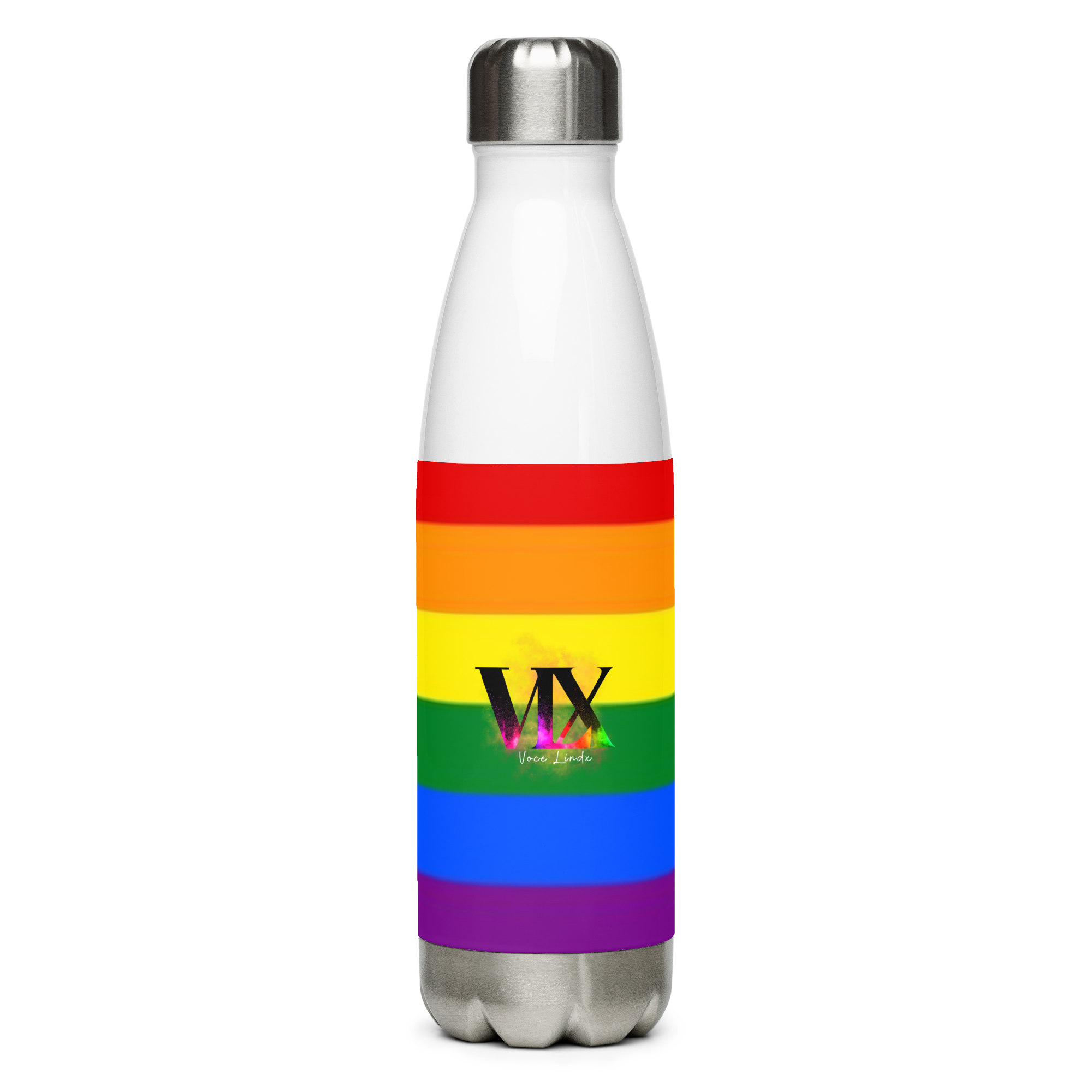 Botella de Agua de Acero Inoxidable LGBTQIA+ 6 colores