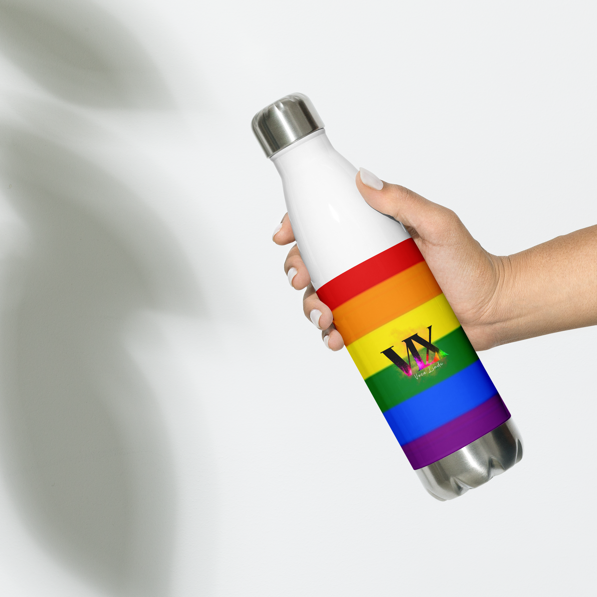 Botella de Agua de Acero Inoxidable LGBTQIA+ 6 colores
