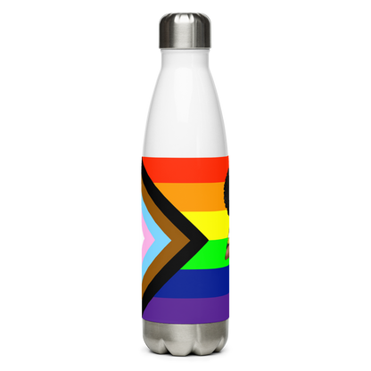 Botella de agua de acero inoxidable No binario y Orgullo Intersexual-Inclusivo