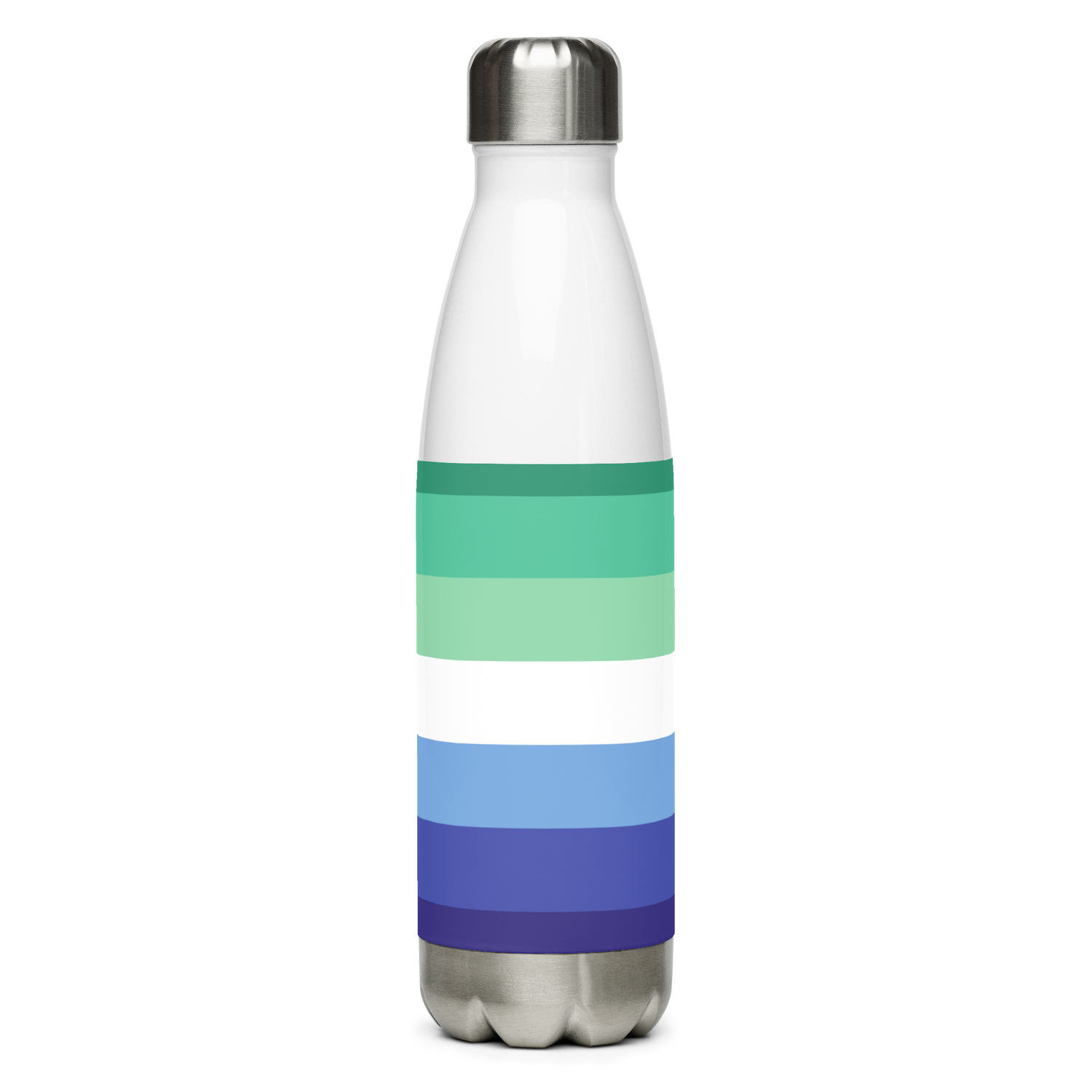Garrafa de água de aço inoxidável Bandeira do Orgulho Gay