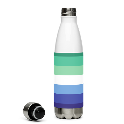 Garrafa de água de aço inoxidável Bandeira do Orgulho Gay