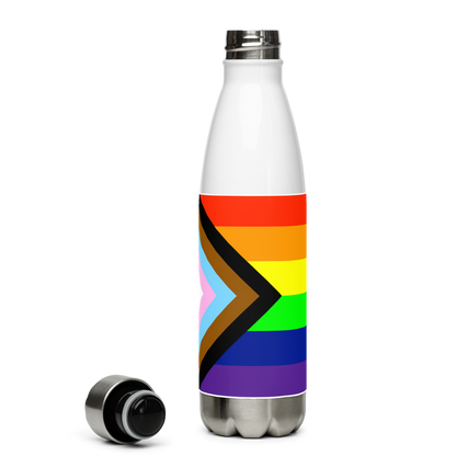 Garrafa de água de aço inoxidável Pride Intersex-Inclusive