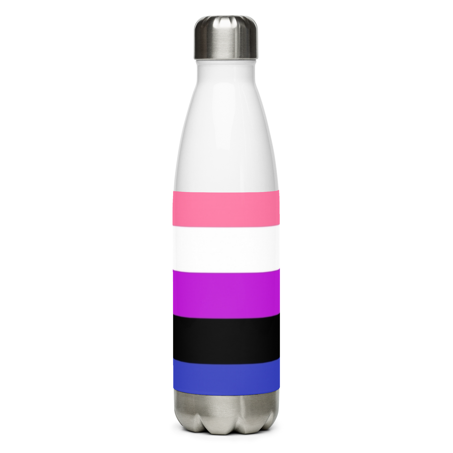 Botella de agua de acero inoxidable Genderfluid Pride