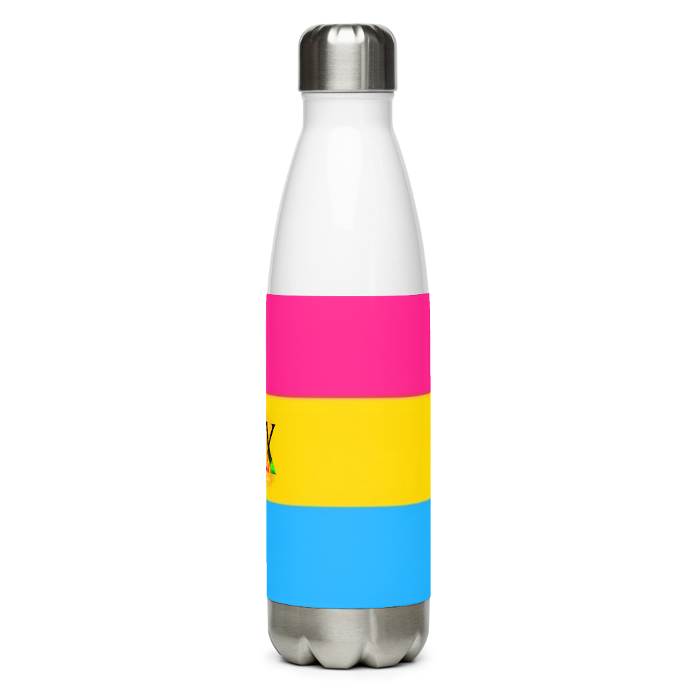 Garrafa de água de aço inoxidável Bandeira Pansexual