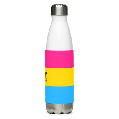 Garrafa de água de aço inoxidável Bandeira Pansexual