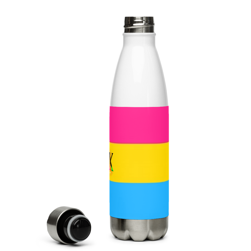 Garrafa de água de aço inoxidável Bandeira Pansexual