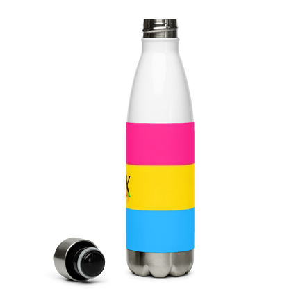 Garrafa de água de aço inoxidável Bandeira Pansexual