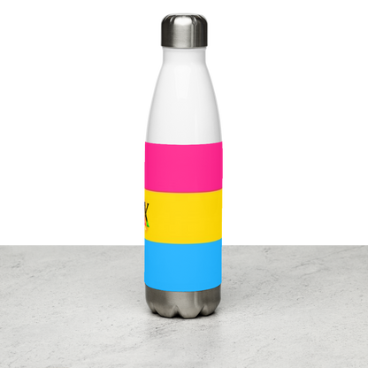 Garrafa de água de aço inoxidável Bandeira Pansexual