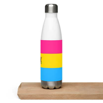 Garrafa de água de aço inoxidável Bandeira Pansexual