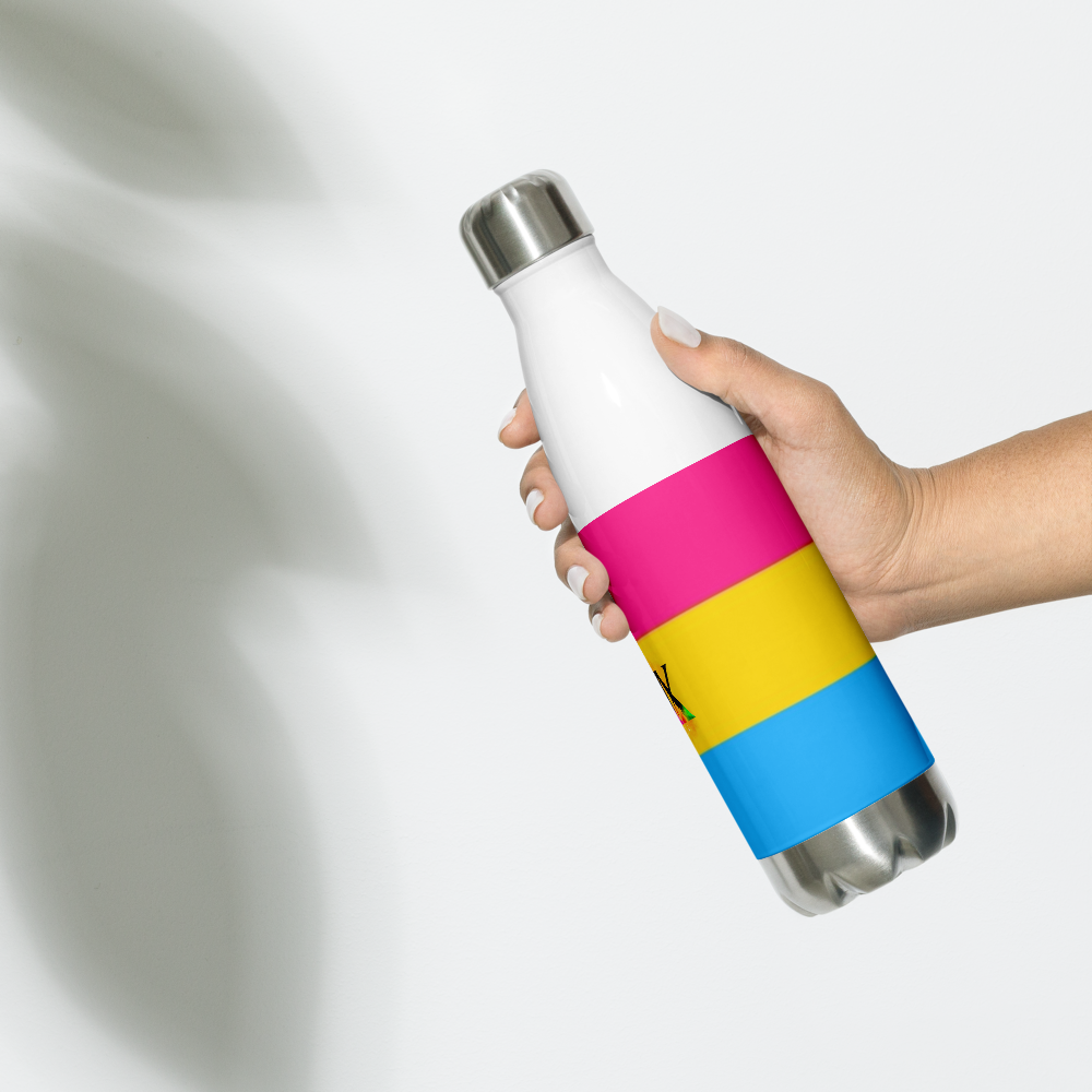 Garrafa de água de aço inoxidável Bandeira Pansexual