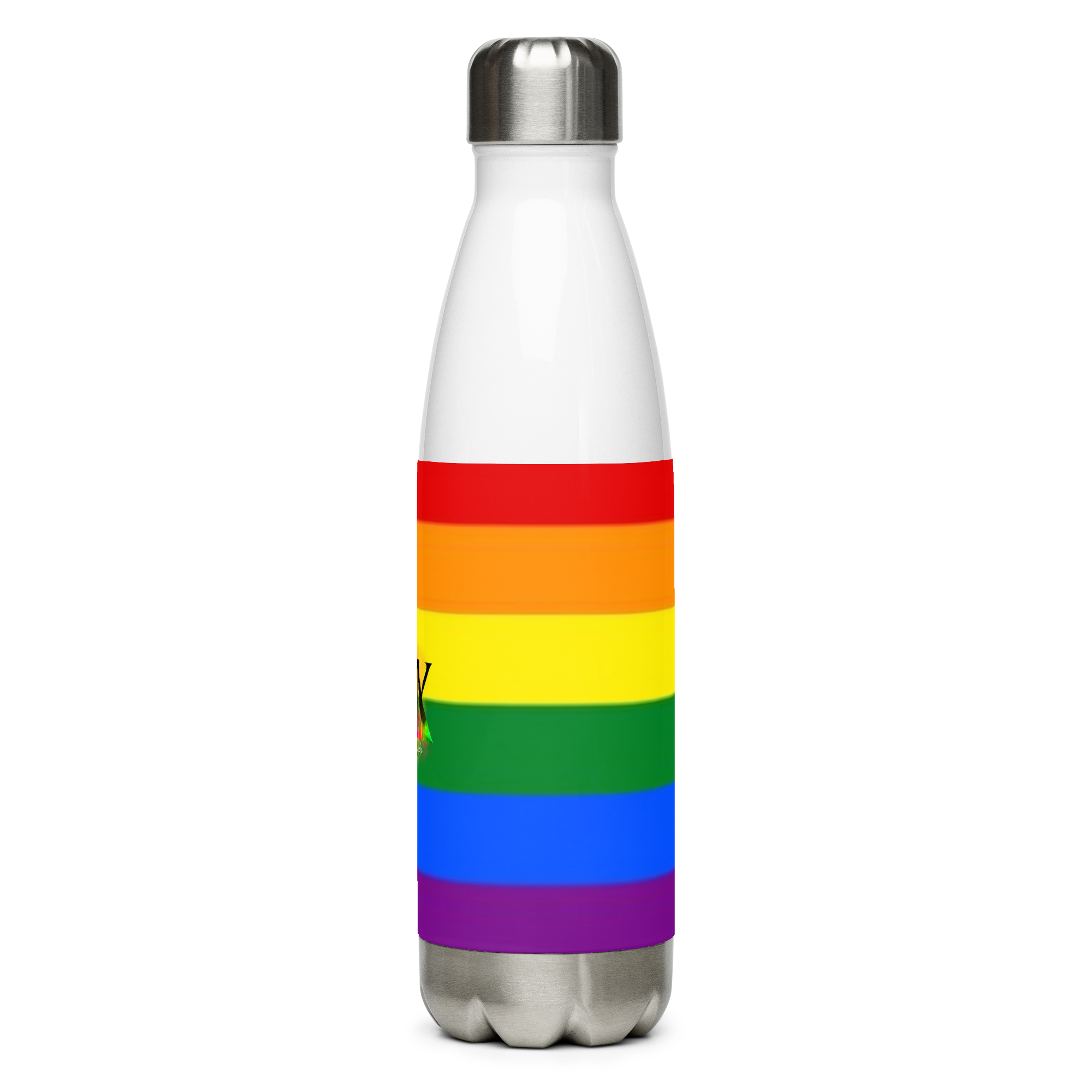 Botella de Agua de Acero Inoxidable LGBTQIA+ 6 colores