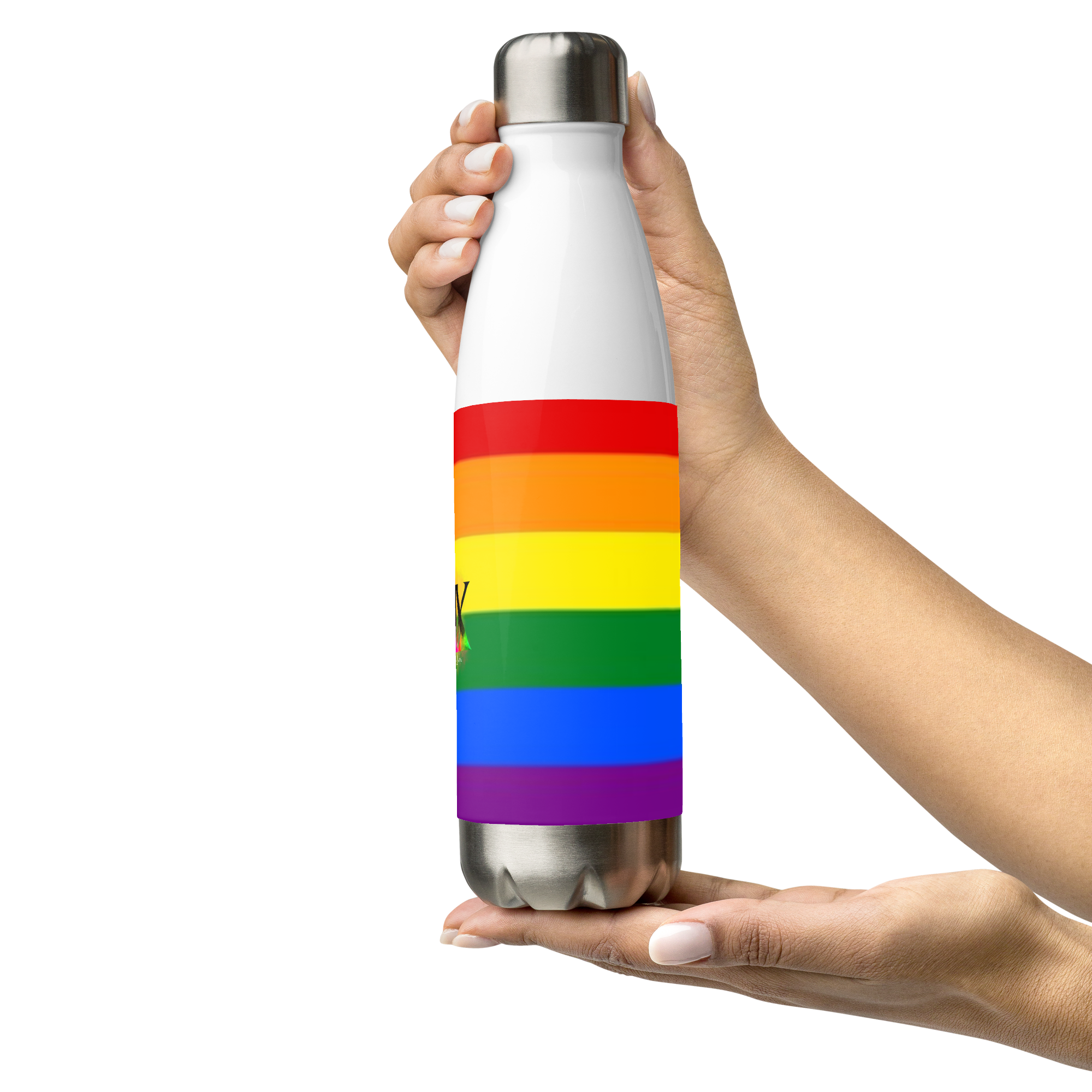 Botella de Agua de Acero Inoxidable LGBTQIA+ 6 colores