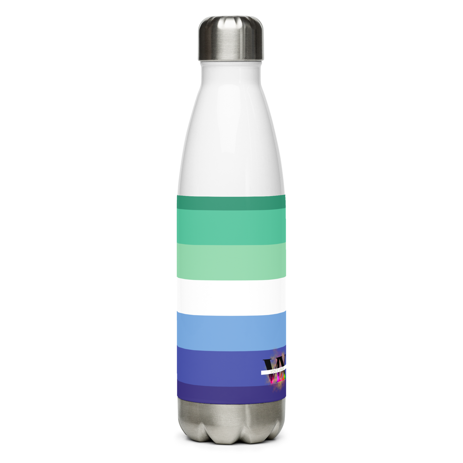 Garrafa de água de aço inoxidável Bandeira do Orgulho Gay