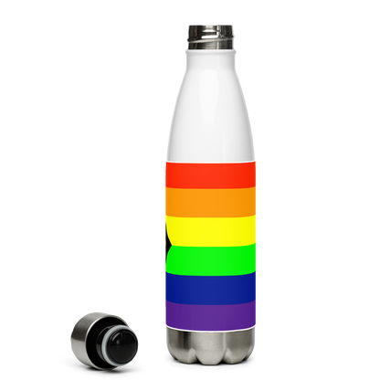 Garrafa de água de aço inoxidável Pride Intersex-Inclusive