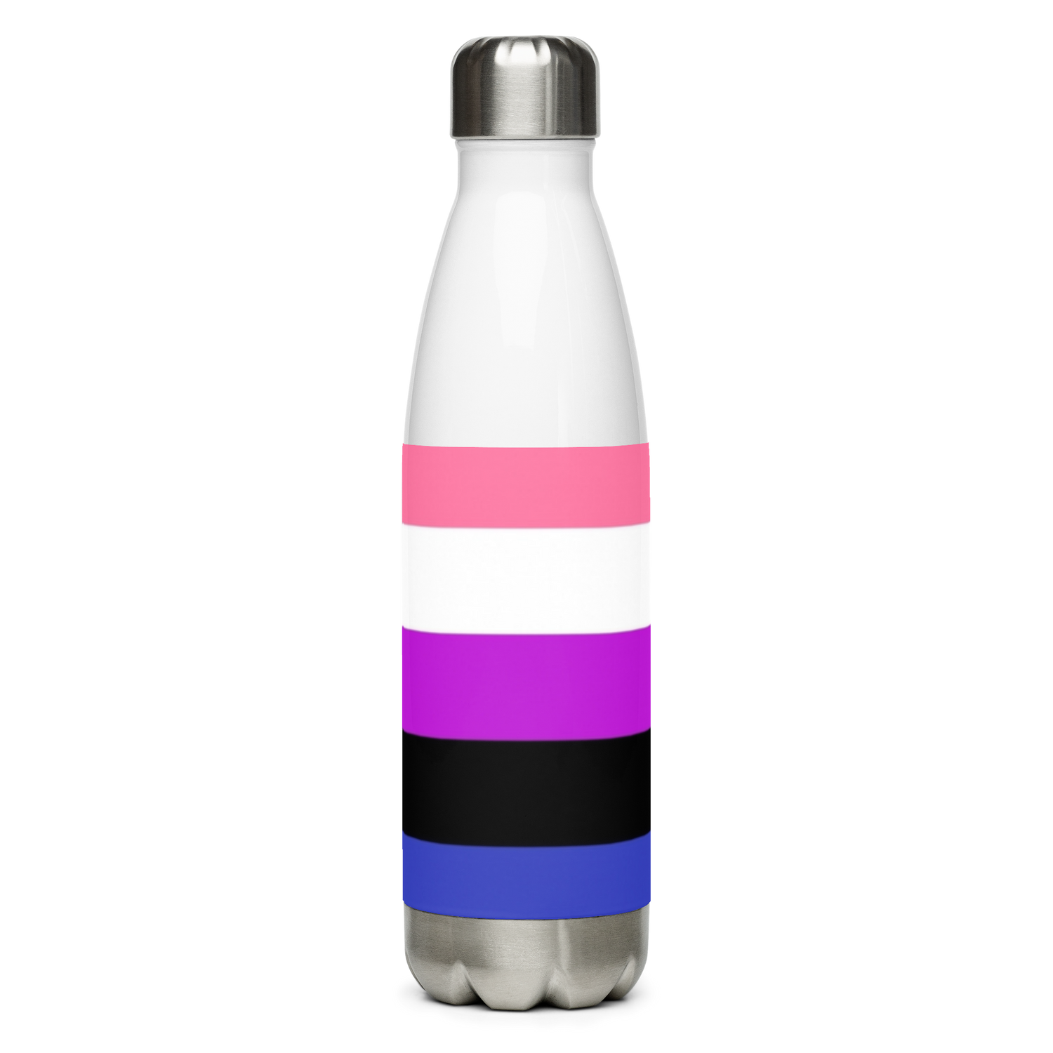 Botella de agua de acero inoxidable Genderfluid Pride