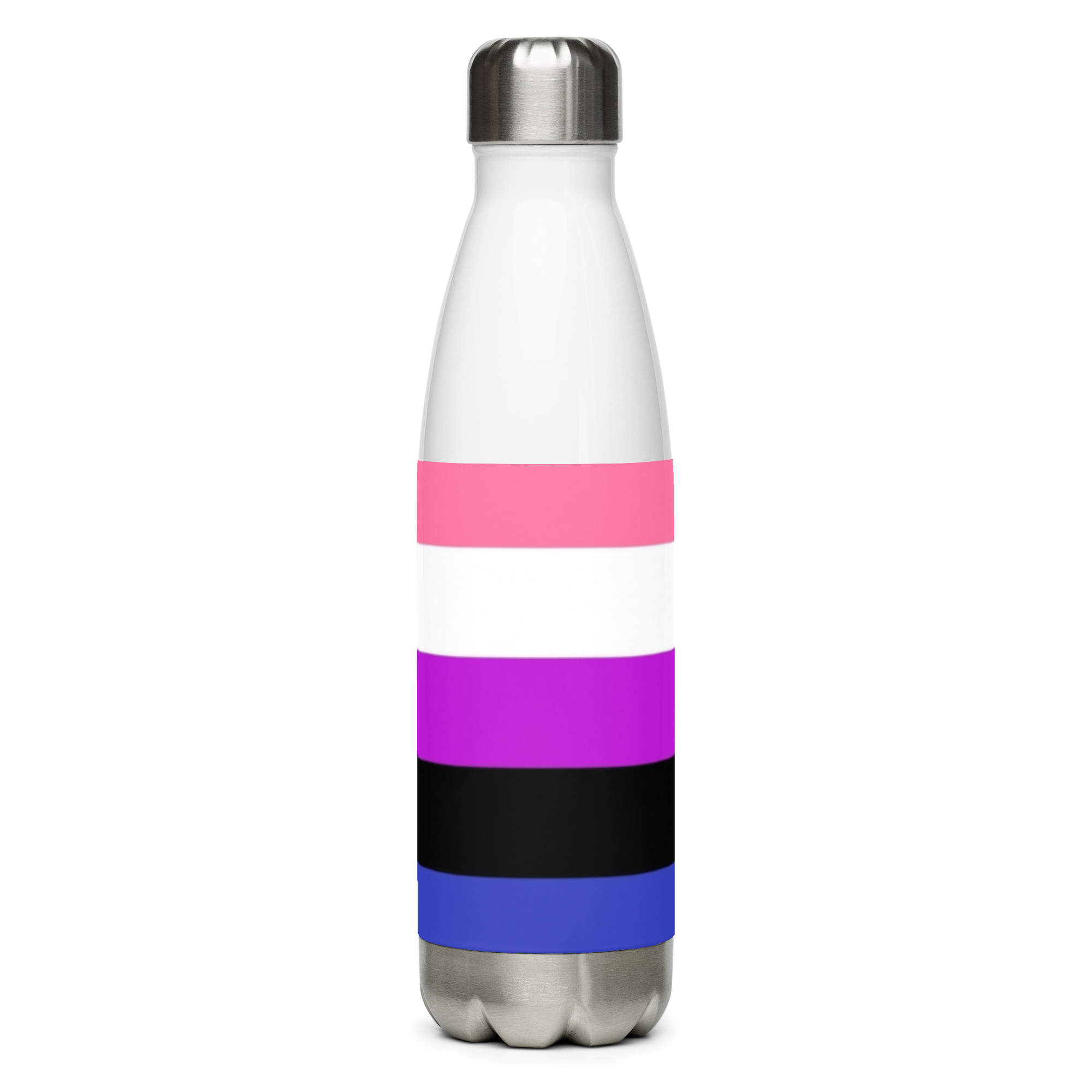 Botella de agua de acero inoxidable Genderfluid Pride