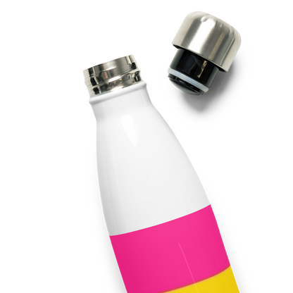 Garrafa de água de aço inoxidável Bandeira Pansexual