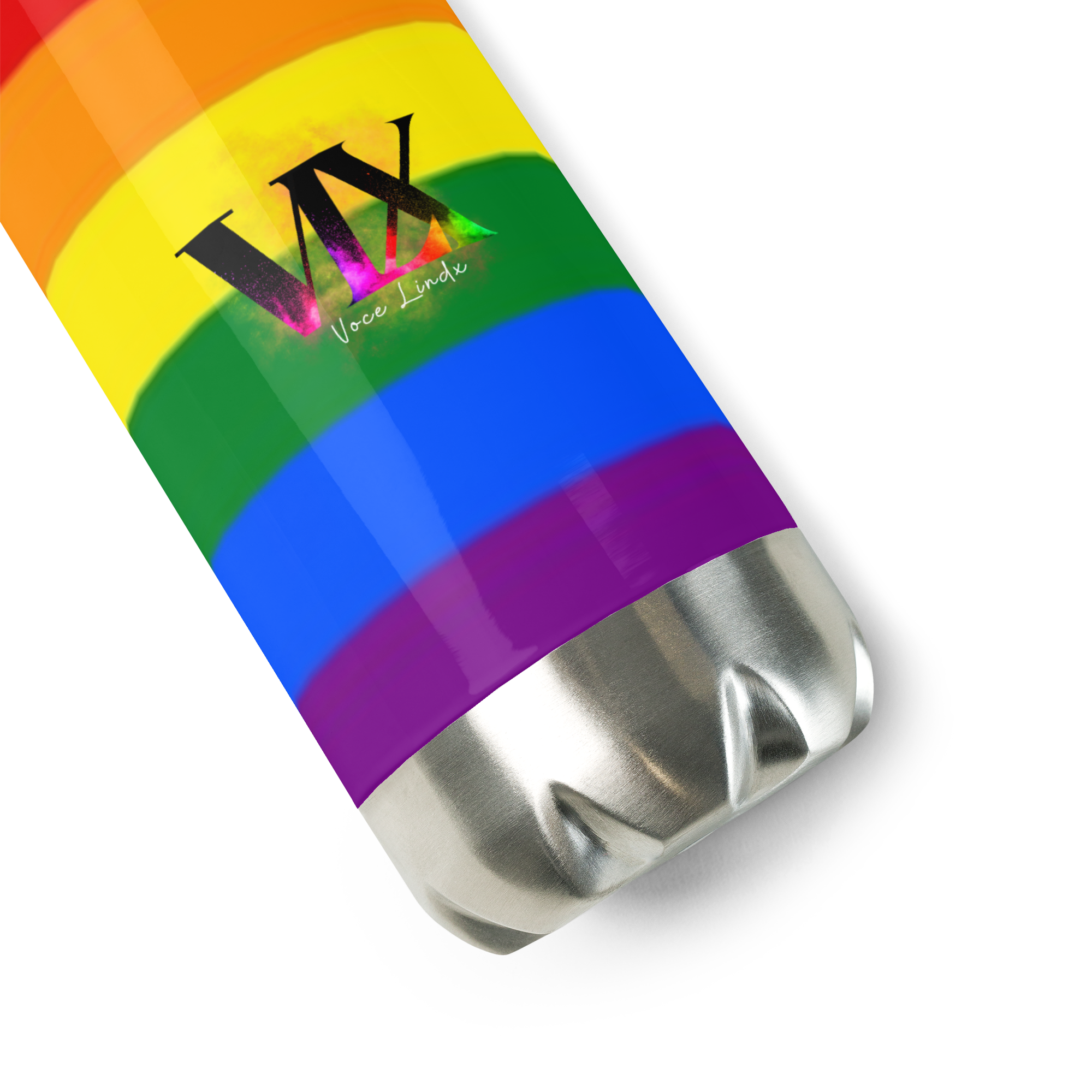 Botella de Agua de Acero Inoxidable LGBTQIA+ 6 colores