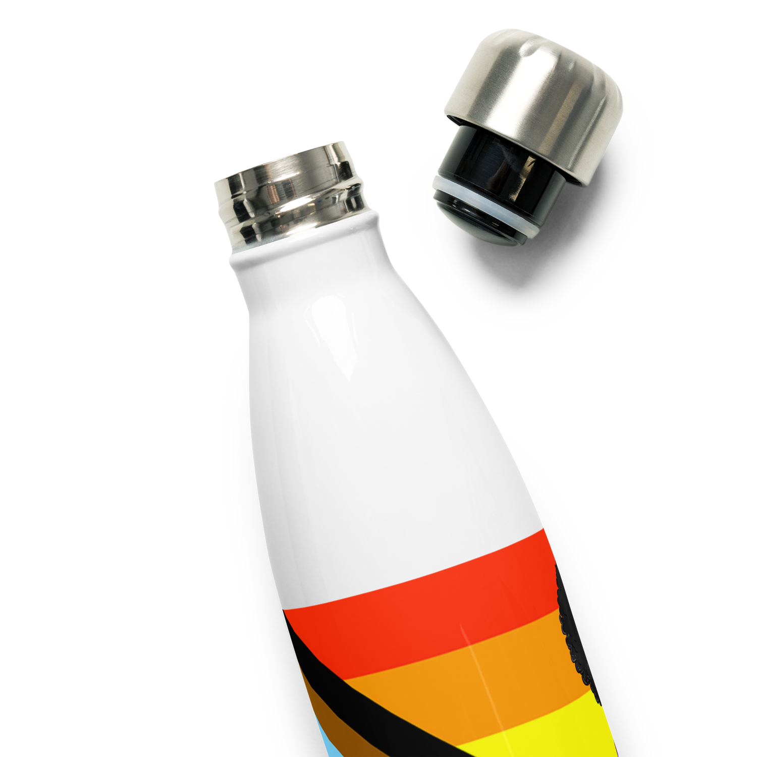 Botella de agua de acero inoxidable No binario y Orgullo Intersexual-Inclusivo
