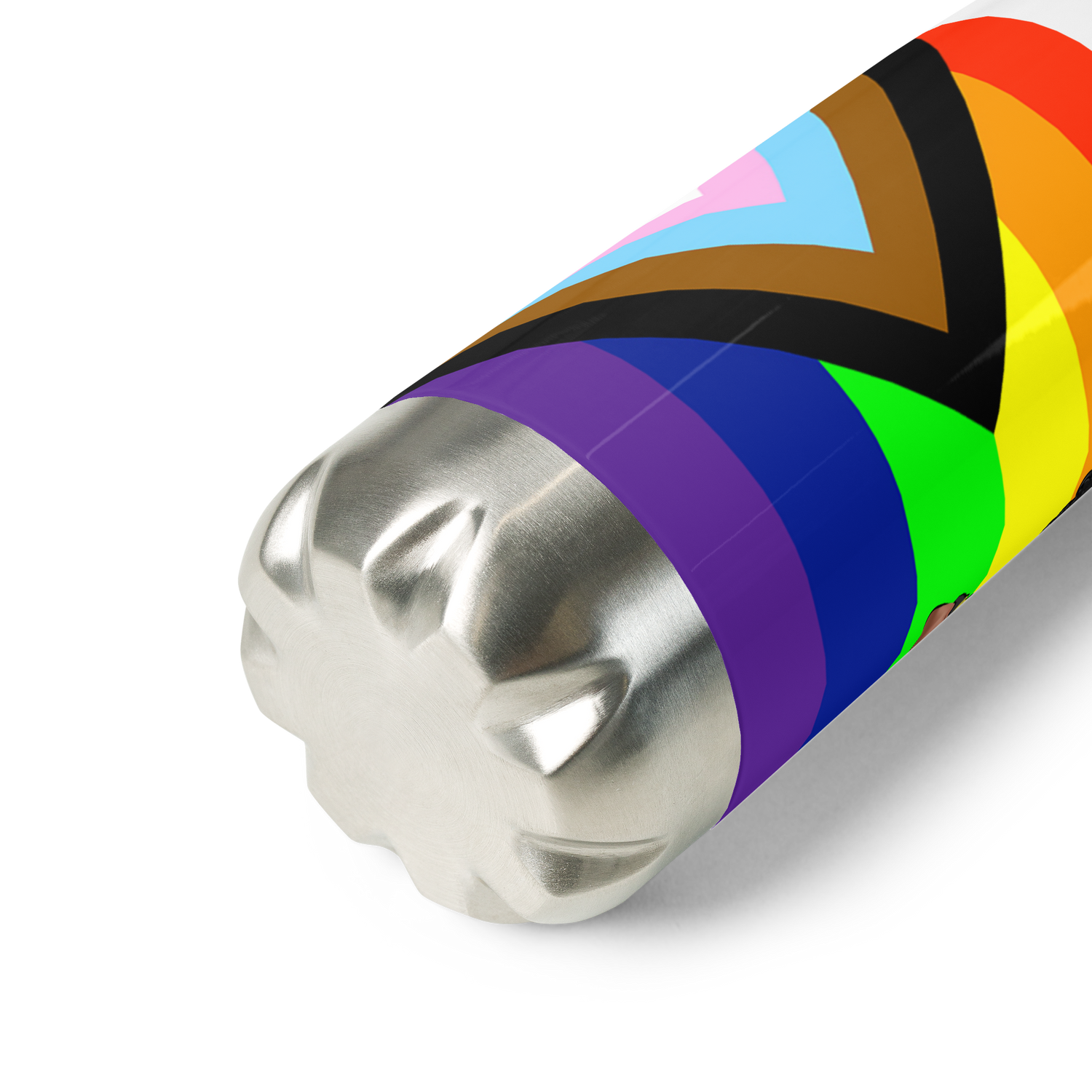 Botella de agua de acero inoxidable No binario y Orgullo Intersexual-Inclusivo
