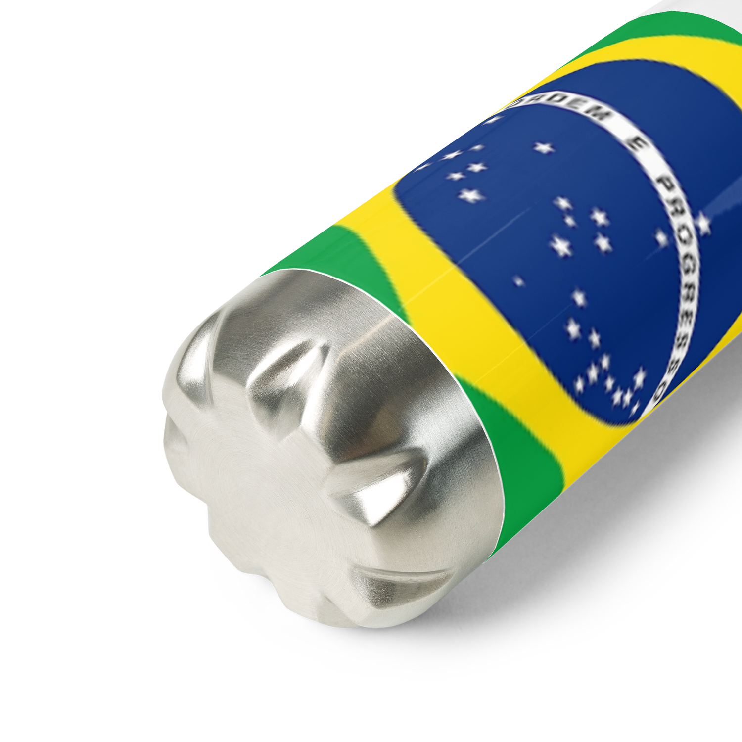 Botella de agua de acero inoxidable Bandera de Brasil
