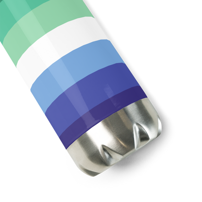 Garrafa de água de aço inoxidável Bandeira do Orgulho Gay