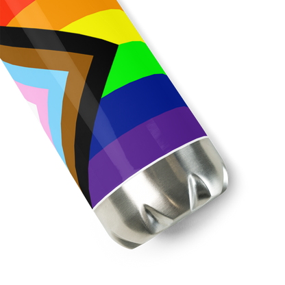 Garrafa de água de aço inoxidável Pride Intersex-Inclusive