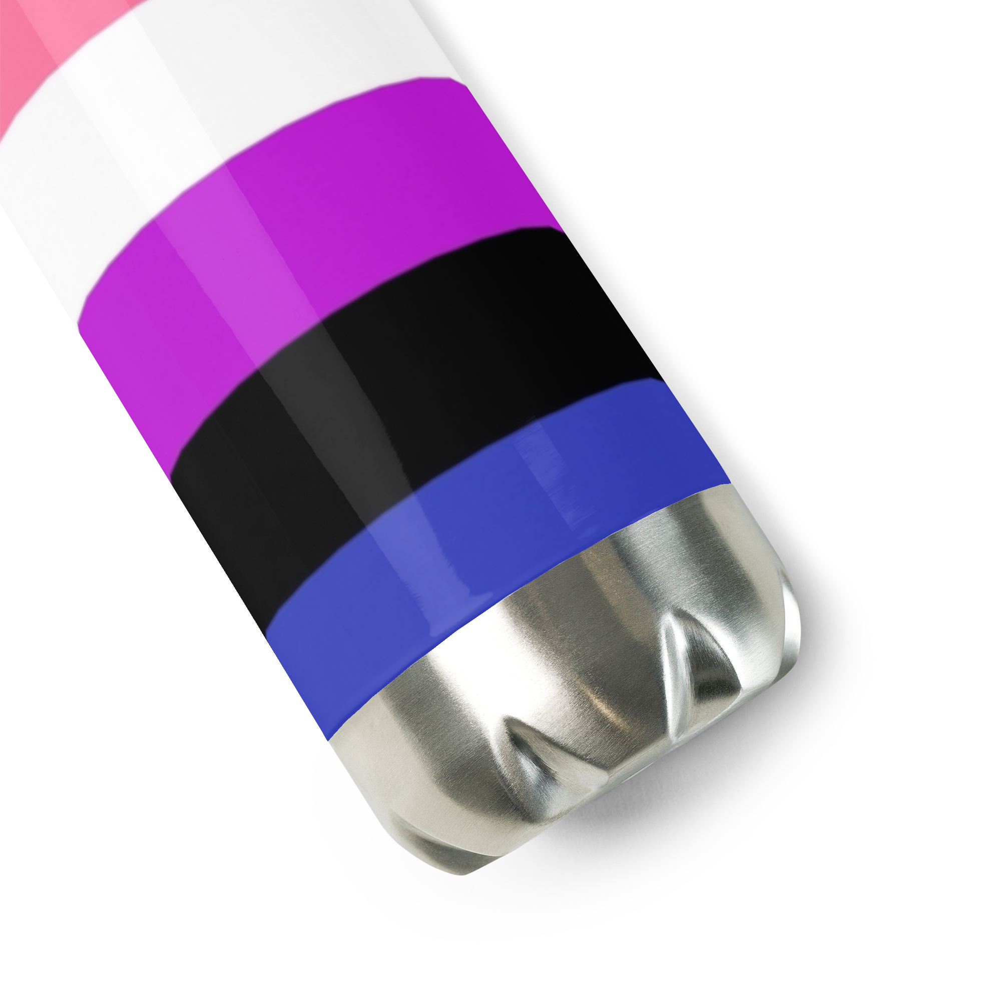 Botella de agua de acero inoxidable Genderfluid Pride