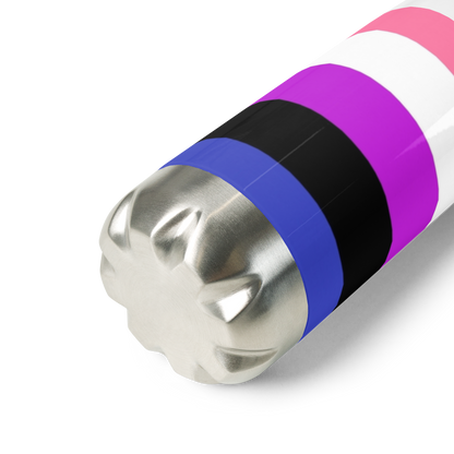 Botella de agua de acero inoxidable Genderfluid Pride