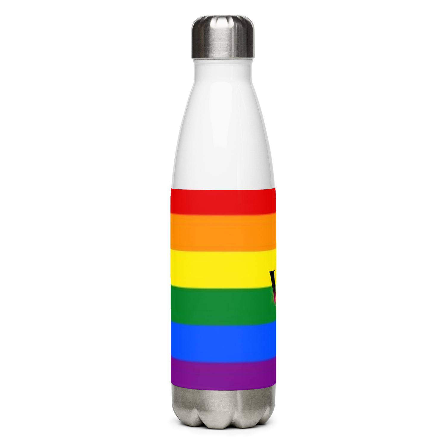 Botella de Agua de Acero Inoxidable LGBTQIA+ 6 colores