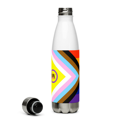 Botella de agua de acero inoxidable No binario y Orgullo Intersexual-Inclusivo