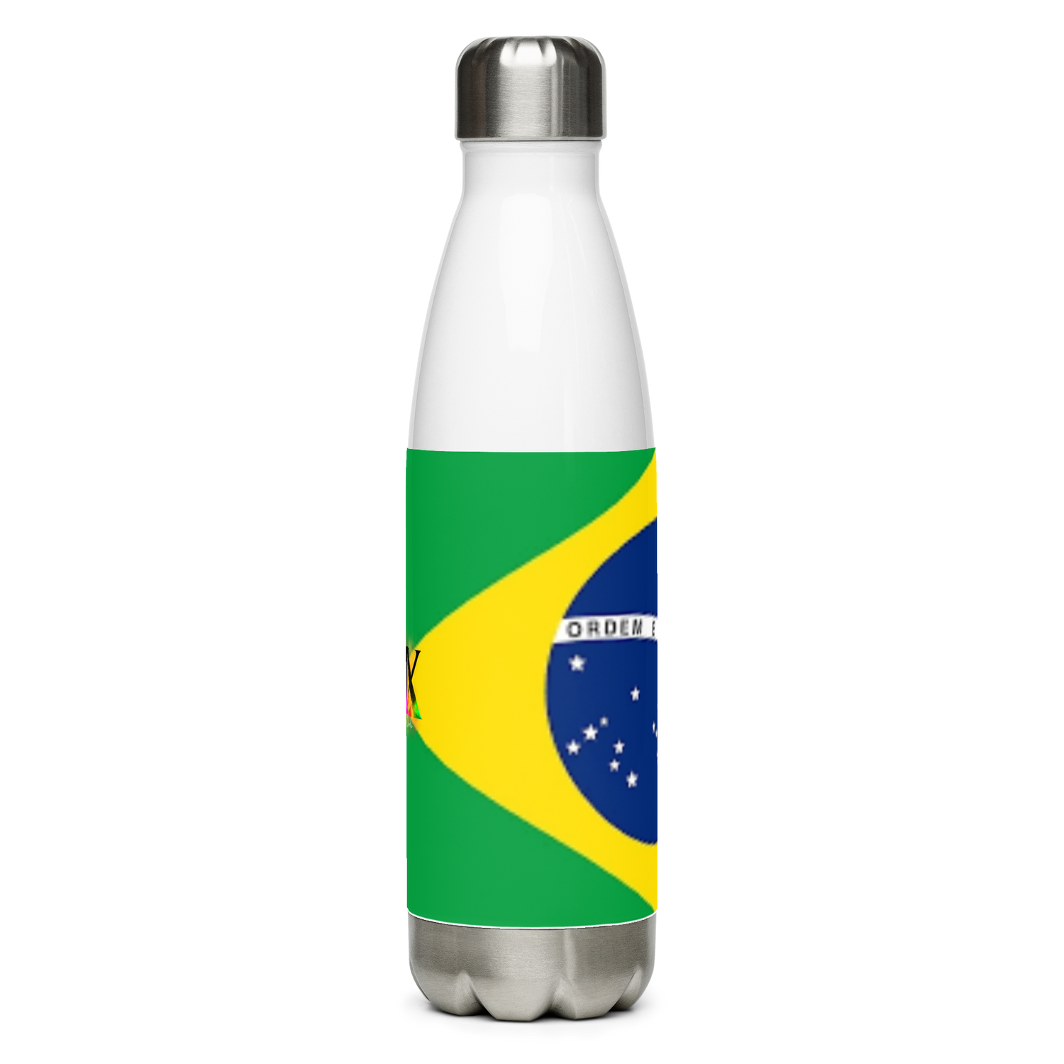 Botella de agua de acero inoxidable Bandera de Brasil
