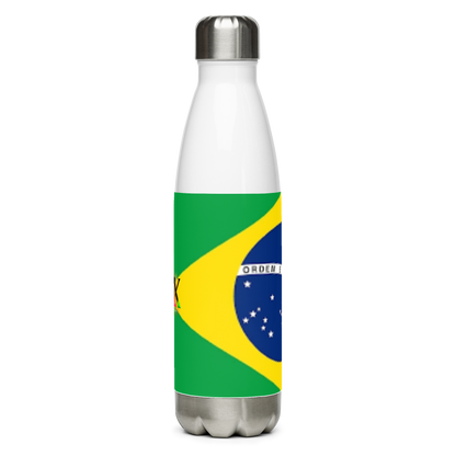 Botella de agua de acero inoxidable Bandera de Brasil