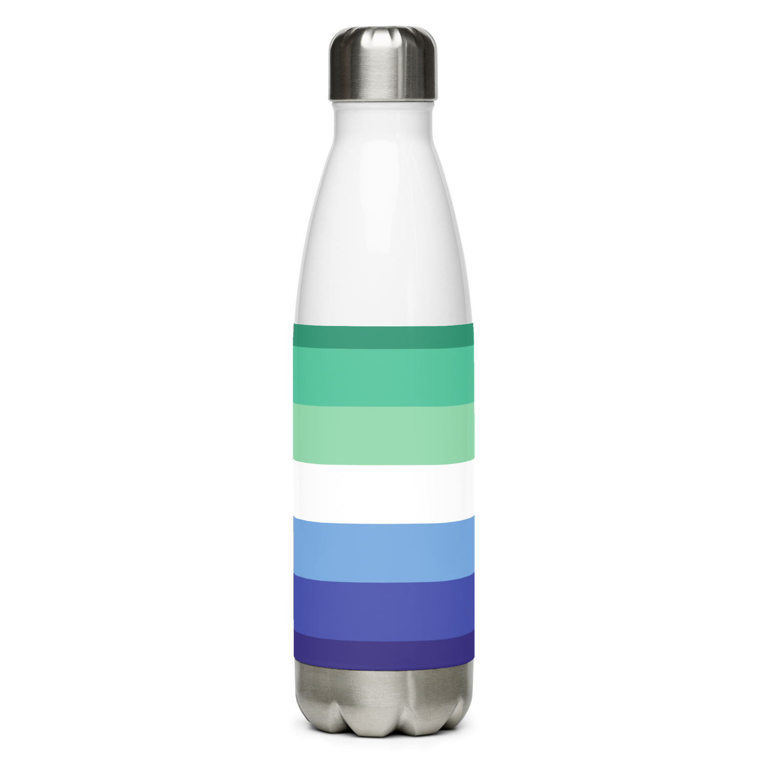 Garrafa de água de aço inoxidável Bandeira do Orgulho Gay