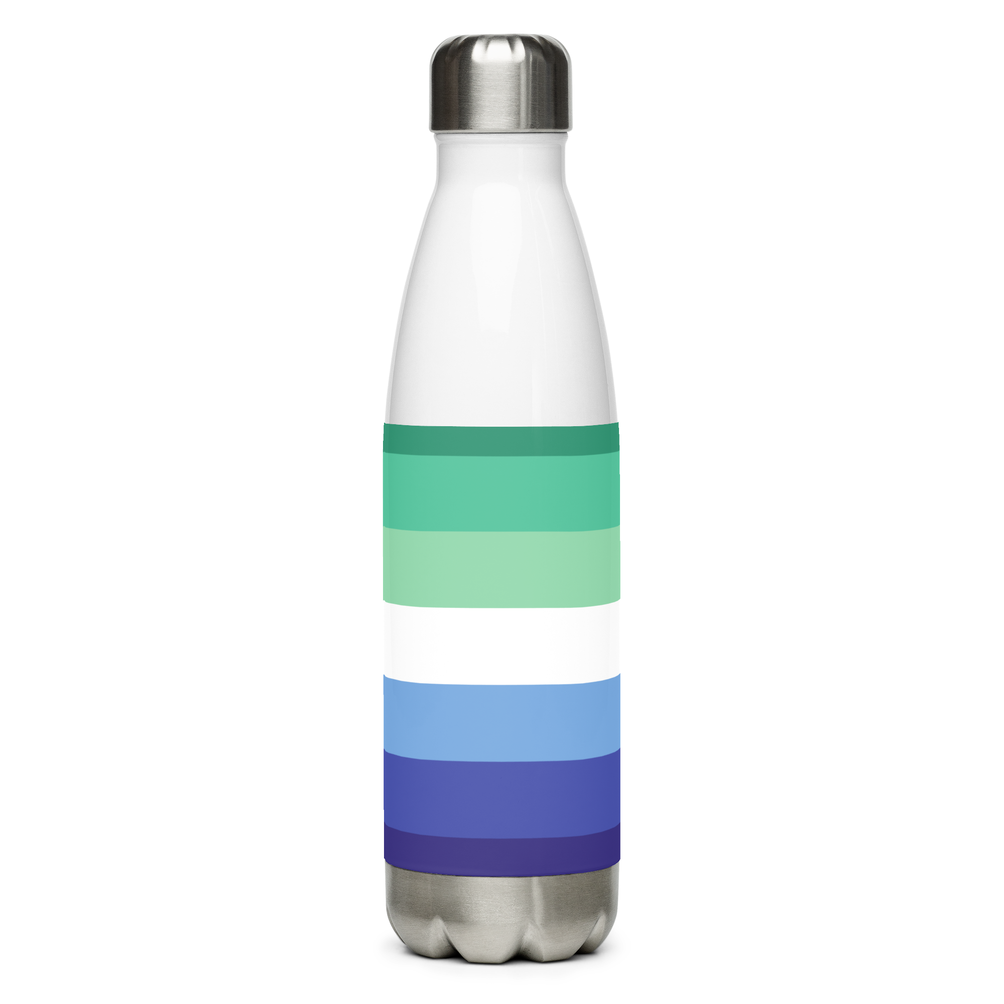 Garrafa de água de aço inoxidável Bandeira do Orgulho Gay