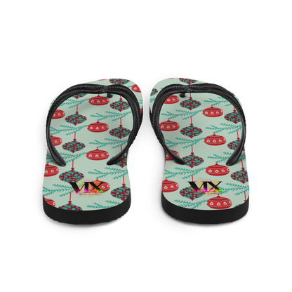 Chanclas bolas navideñas