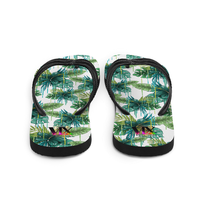 Chanclas Flores Verdes