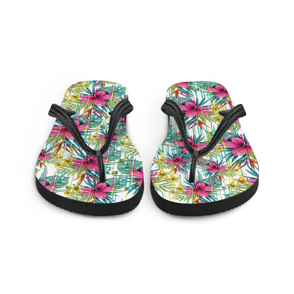 Chinelos Flores Rosa