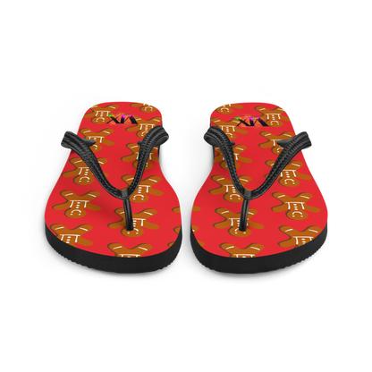 Chanclas de regalo de Navidad con galletas de jengibre