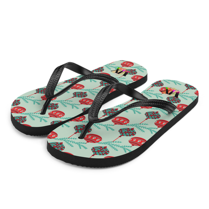 Chanclas bolas navideñas