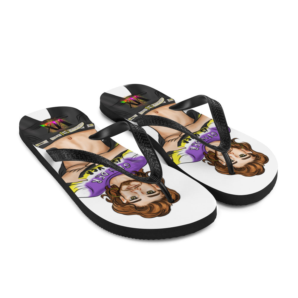 Diverse Identity Flip-Flops | Inclusive Gender-Neutral Pride Footwear