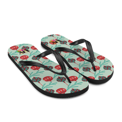Chanclas bolas navideñas