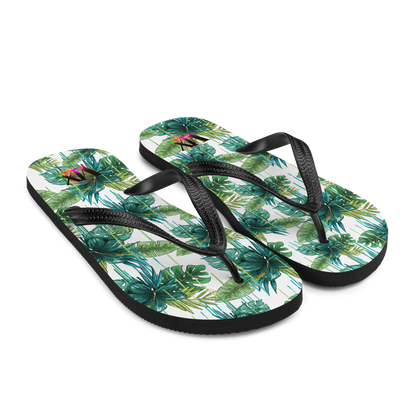 Chanclas Flores Verdes