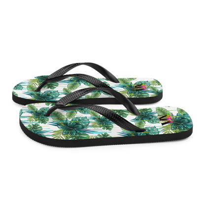 Chanclas Flores Verdes