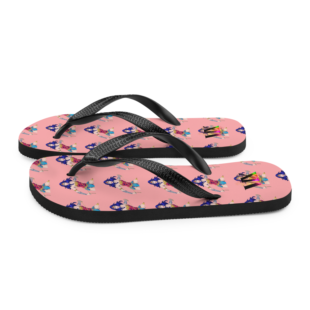 Chanclas Mujer Maravilla Fondo Rosa