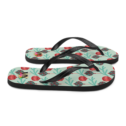 Chanclas bolas navideñas