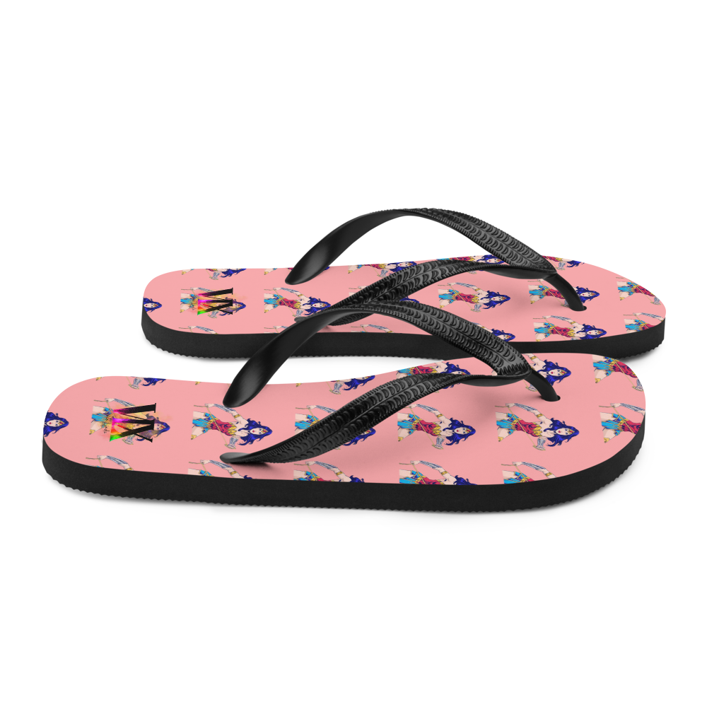 Chanclas Mujer Maravilla Fondo Rosa